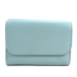 Chloe tri blue leather wallet fold